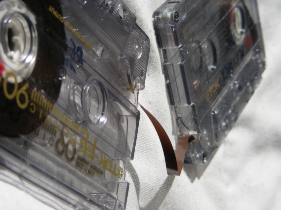 photo of the modified cassettes